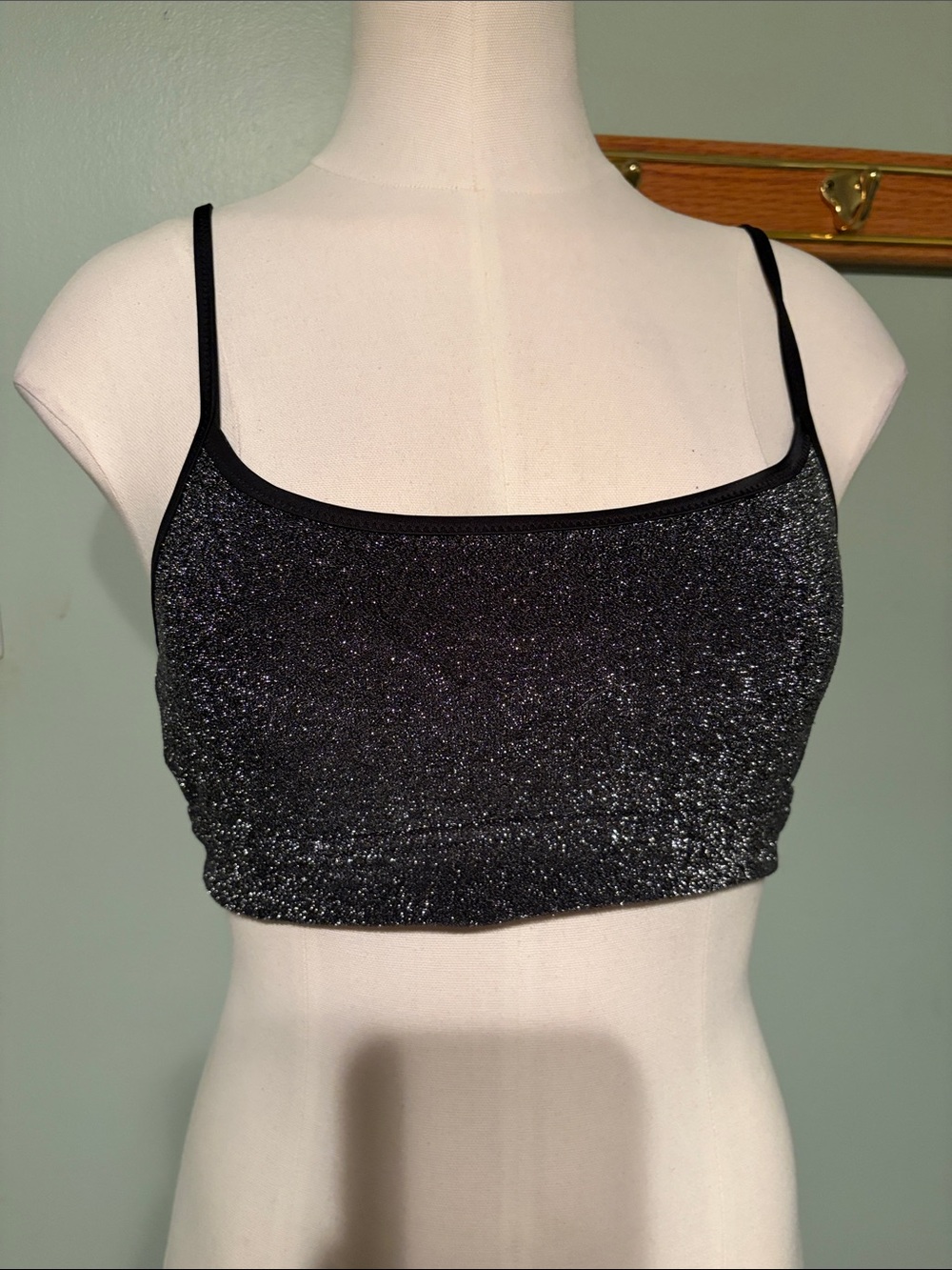 Sparkle Black bikini top